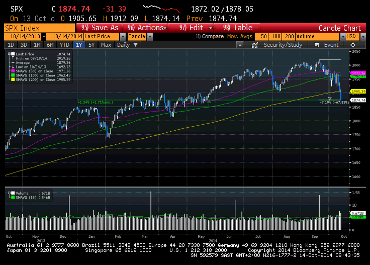 S&P 500 Index Return- 2014